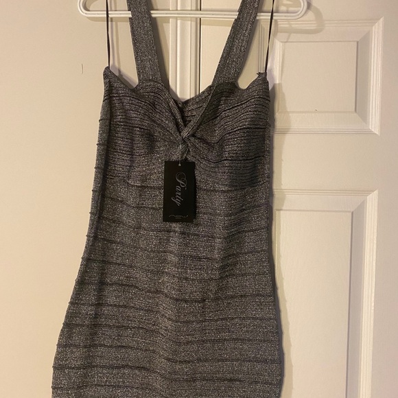 Silver sparkling dress - Picture 3 of 5